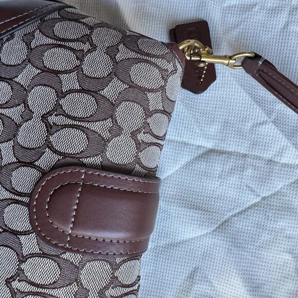 Coach Soho Brown Monogram Handbag - Picture 14 of 15